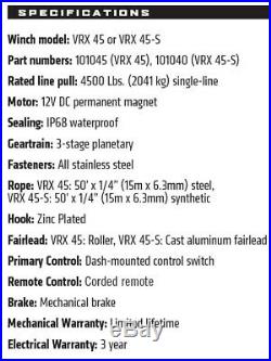 Warn Vrx 4500 Utv Winch Kit For All Models John Deere Gator Xuv 865m