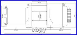 Winch Kit 4500 lb For John Deere Gator XUV 590M ALL (Steel Cable)
