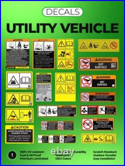 XUV Gator 825I S4 Replacement Heavy Duty 4 Layer Decal Kit for John Deere