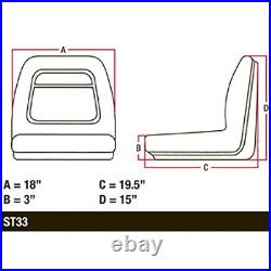 Yellow High Back Seat Fits John Deere Gators XUV 620i, XUV 850D, XUV 550